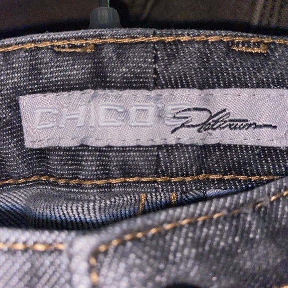 Chico’s Platinum Women’s Dark Denim Jeans Size 1 - Picture 8 of 9